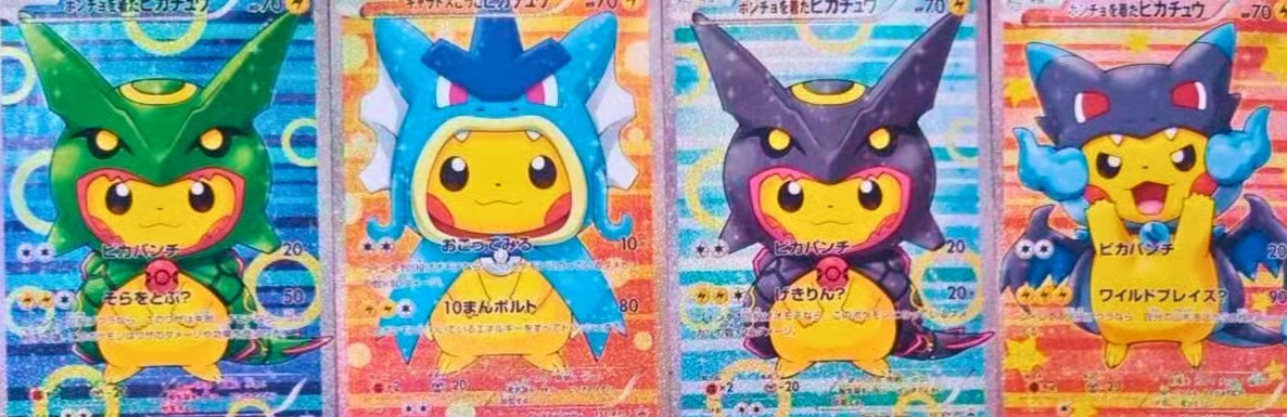 All Poncho Pikachu cards and their values