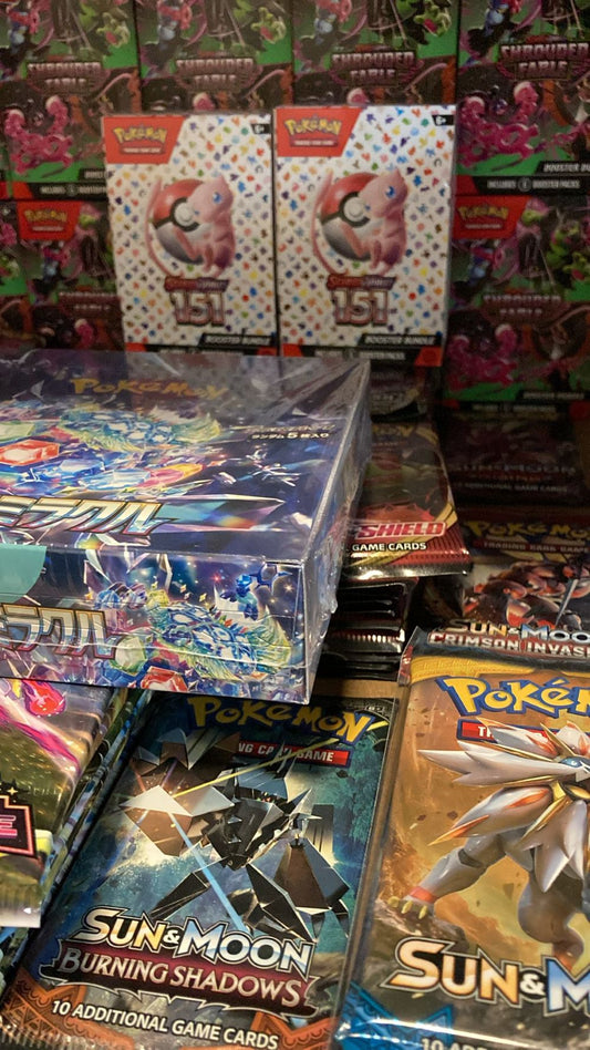 Verschillende pokemon booster packs