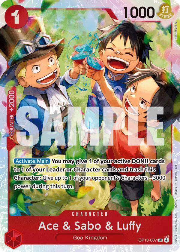 Ace & Sabo & Luffy OP13-007 - Carrying on his Will - Foil