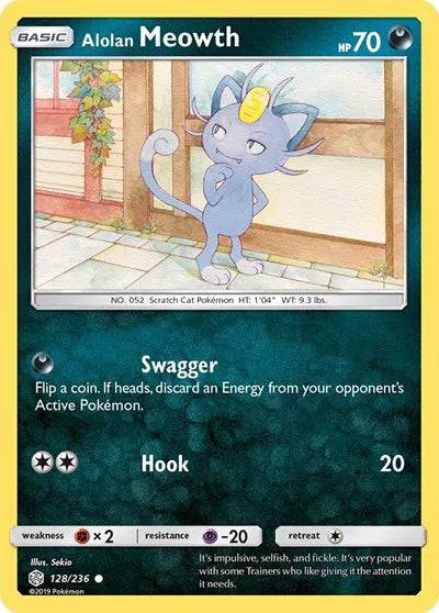 Alolan Meowth 128/236 - Cosmic Eclipse - Normal