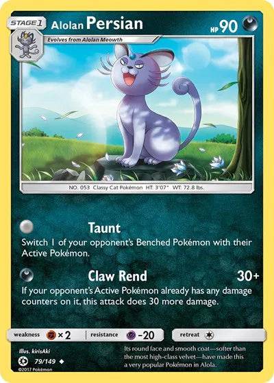 Alolan Persian 79/149 - Sun & Moon - Normal