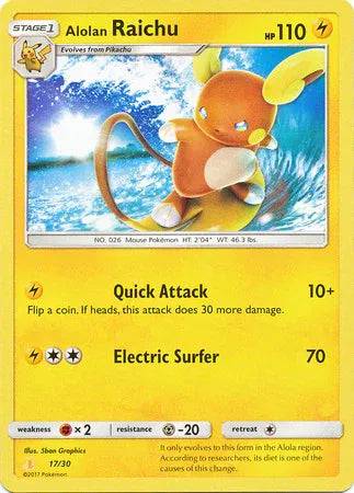 Alolan Raichu 17/30 - SM Trainer Kit: Lycanroc & Alolan Raichu - Normal