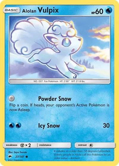 Alolan Vulpix 27/147 - Burning Shadows - Normal