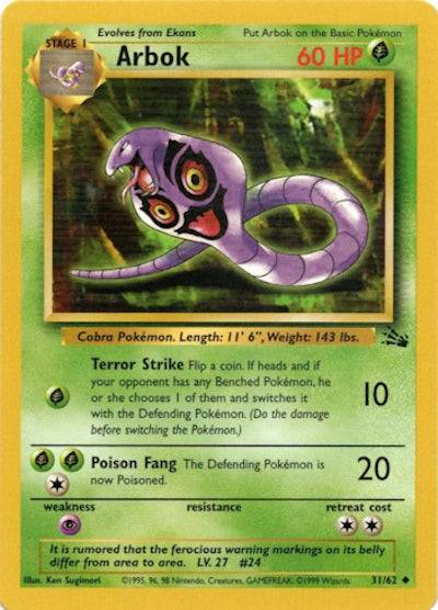 Arbok 31/62 - Fossil (Unlimited) - Normal