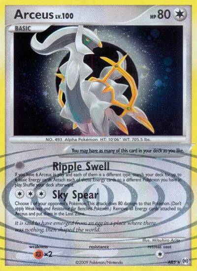 Arceus Lv.100 AR5 - Platinum Arceus - Holofoil
