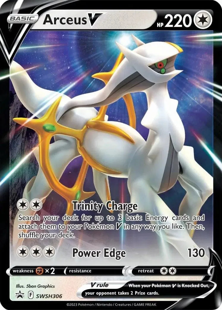 picture of arceus pokemon card Arceus V SWSH306 - Sword & Shield Promo
