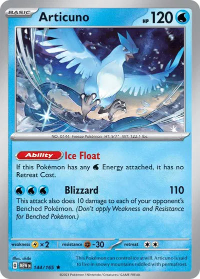 Articuno 144/165 - Scarlet & Violet 151 - Holofoil