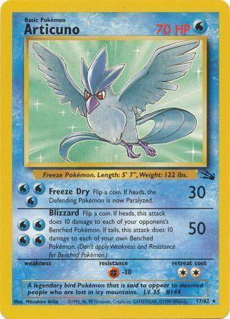 Articuno 17/62 - Fossil (Unlimited) - Normal