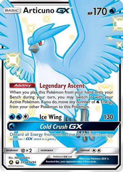 Articuno GX SV54/SV94 - Hidden Fates: Shiny Vault - Holofoil