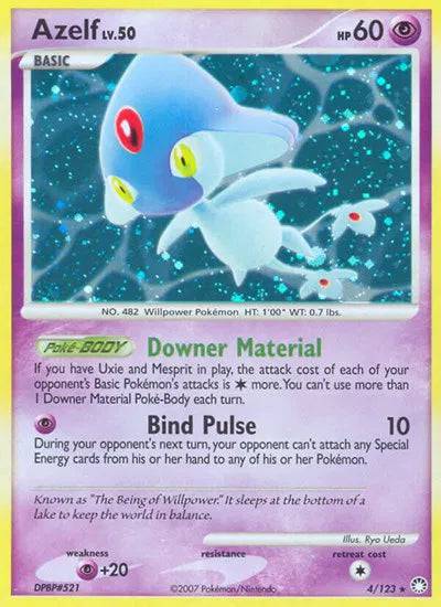 Azelf Lv.50 4/123 - Mysterious Treasures - Reverse Holofoil
