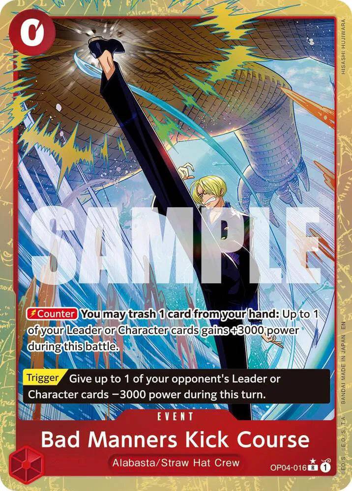 Bad Manners Kick Course (Alternate Art) OP04-016 - The Best Vol.2 - Foil