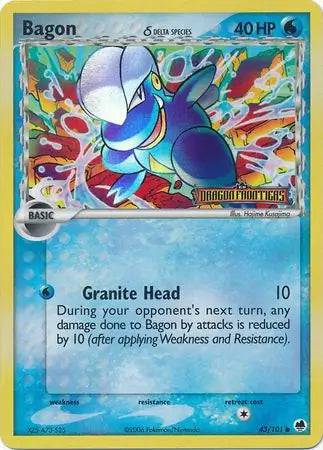 Bagon 43/101 - EX Dragon Frontiers - Reverse Holofoil