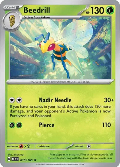 Beedrill 015/165 - Scarlet & Violet 151 - Reverse Holofoil