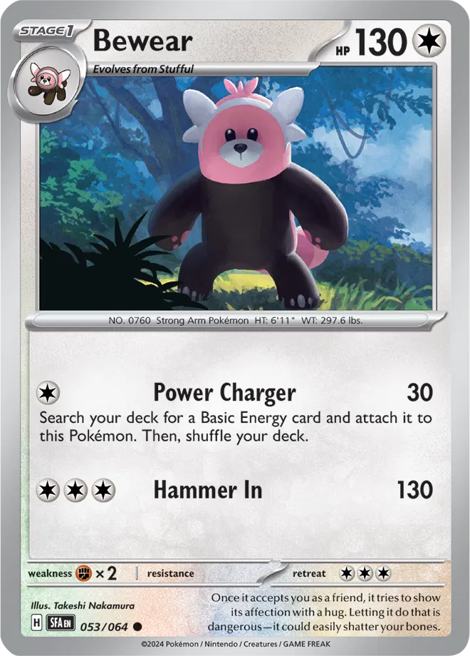 Bewear 053/064 - Shrouded Fable - Reverse Holofoil