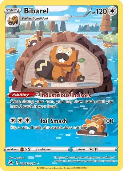 Bibarel GG25/GG70 - Crown Zenith: Galarian Gallery - Holofoil