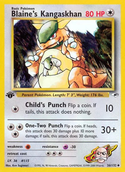 Blaine's Kangaskhan 36/132 - Gym Heroes (Unlimited) - Normal