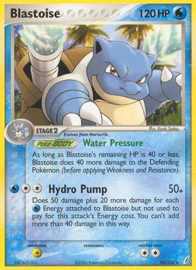 Blastoise 14/100 - EX Crystal Guardians - Normal