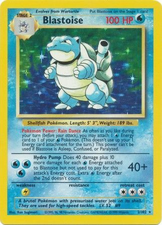 Blastoise 2/102 - Base Set (Unlimited) - Holofoil