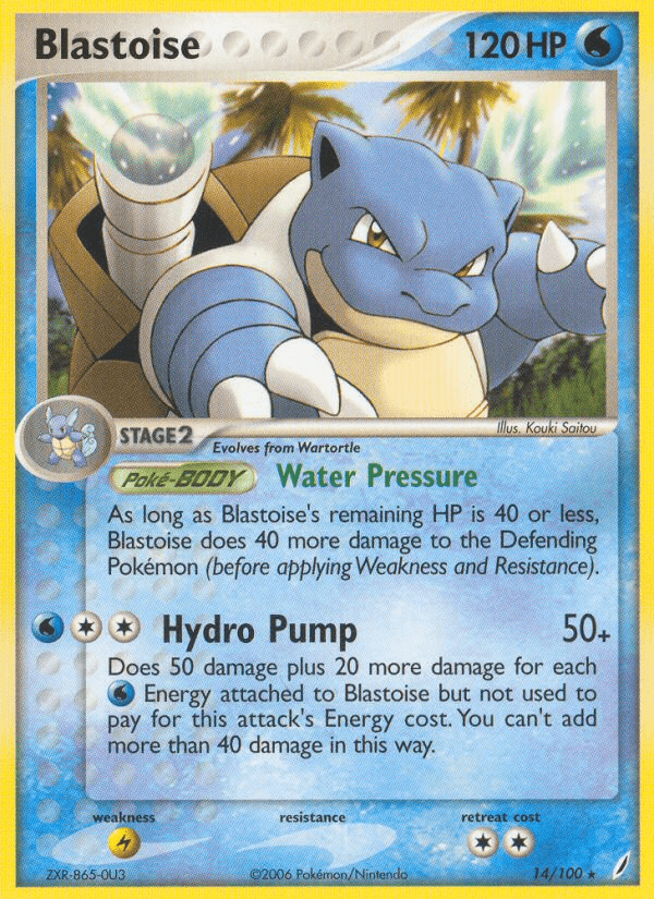 Blastoise 14/100 - EX Crystal Guardians - Holofoil
