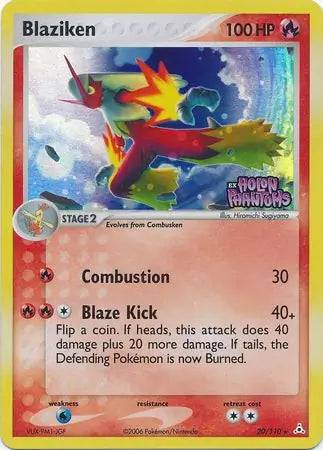 Blaziken 20/110 - EX Holon Phantoms - Reverse Holofoil