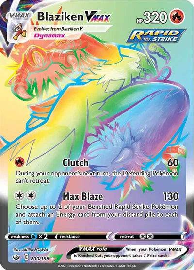 Blaziken VMAX 200/198 - Chilling Reign - Holofoil