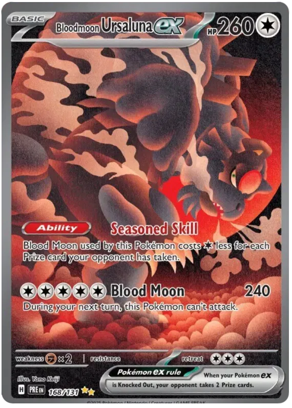 Bloodmoon Ursaluna ex 168/131 - Prismatic Evolutions - Holofoil