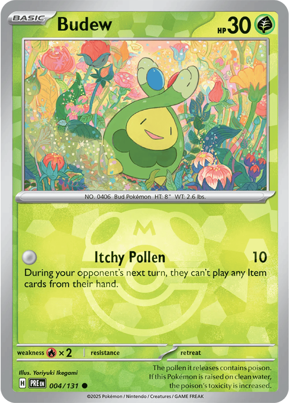 Budew 004/131 - Prismatic Evolutions - Master Ball Pattern