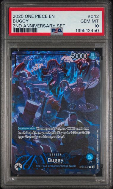 PSA10 バギー 2nd anniversary OP09-042 L Buggy (PSA 10) OP09-042 - 2nd Anniversary Set - Foil
