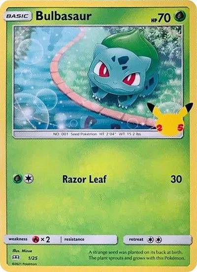 Bulbasaur 1/25 - McDonald's 25th Anniversary Promos - Normal