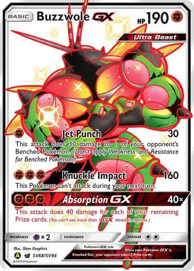 Buzzwole GX SV68/SV94 - Hidden Fates: Shiny Vault - Holofoil