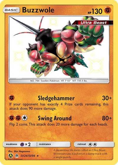 Buzzwole SV24/SV94 - Hidden Fates: Shiny Vault - Holofoil