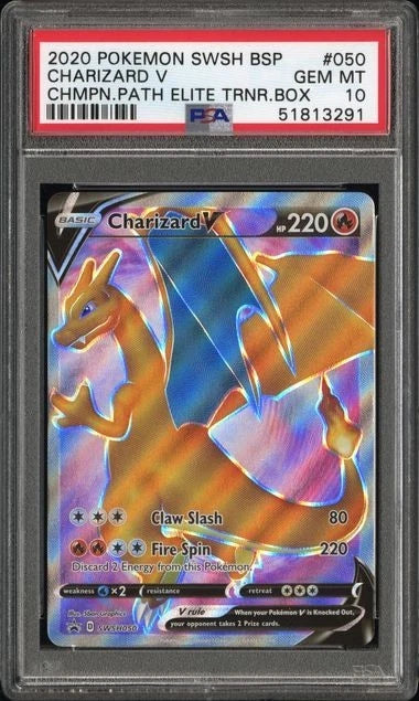 Charizard V (PSA 10) SWSH050 - Sword & Shield Promo - Holofoil