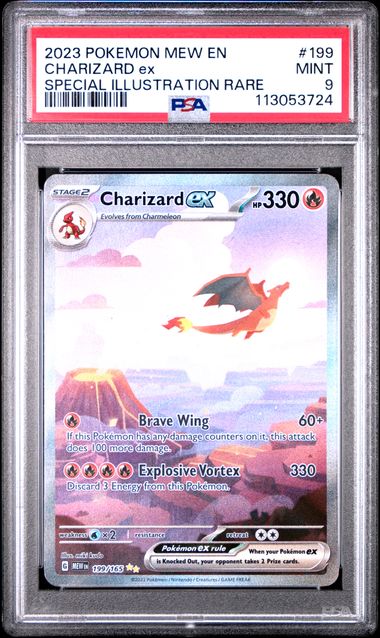 pokemon scarlet and violet charizard card Charizard ex (PSA 9) 199/165 - Scarlet & Violet 151
