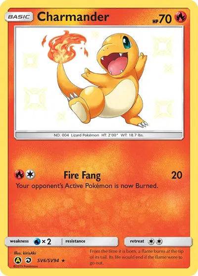 Charmander SV6/SV94 - Hidden Fates: Shiny Vault - Holofoil