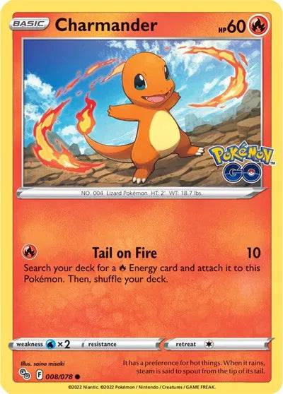 Charmander 008/078 - Pokemon Go - Normal