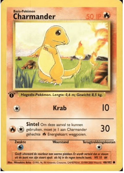 Charmander (NL) 46/102 - Base Set (1st Edition) - Normal