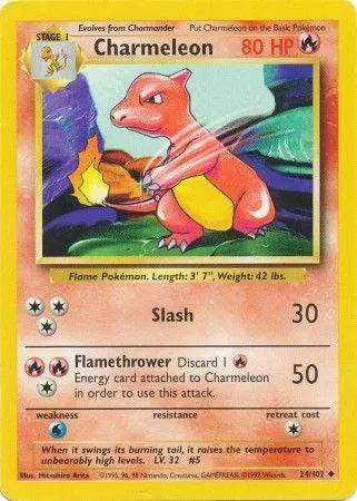 Charmeleon 24/102 - Base Set (Unlimited) - Normal