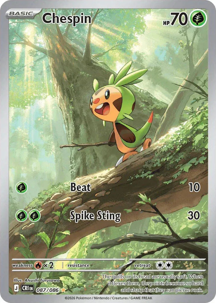 Chespin 087/086 - Chaos Rising - Holofoil