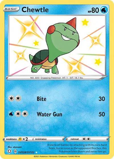 Chewtle SV028/SV122 - Shining Fates: Shiny Vault - Holofoil