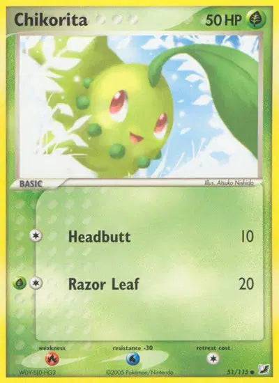 Chikorita 51/115 - EX Unseen Forces - Normal