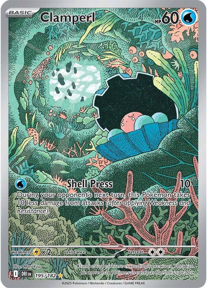 Clamperl 195/182 - Destined Rivals - Holofoil