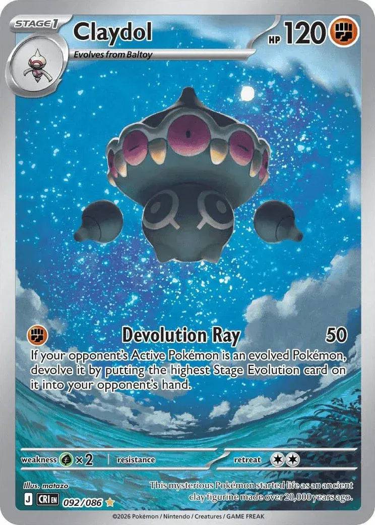 Claydol 092/086 - Chaos Rising - Holofoil
