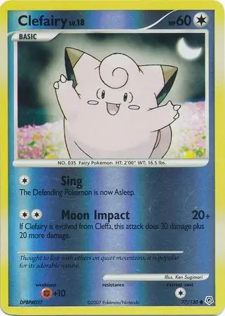 Clefairy Lv.18 77/130 - Diamond & Pearl - Holofoil