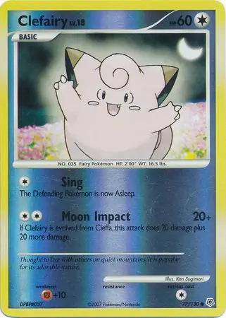 Clefairy Lv.18 77/130 - Diamond & Pearl - Holofoil