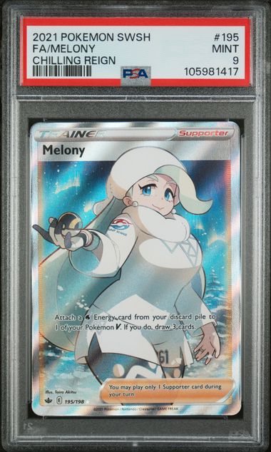Melony (PSA 9) 195/198 - Chilling Reign - Holofoil