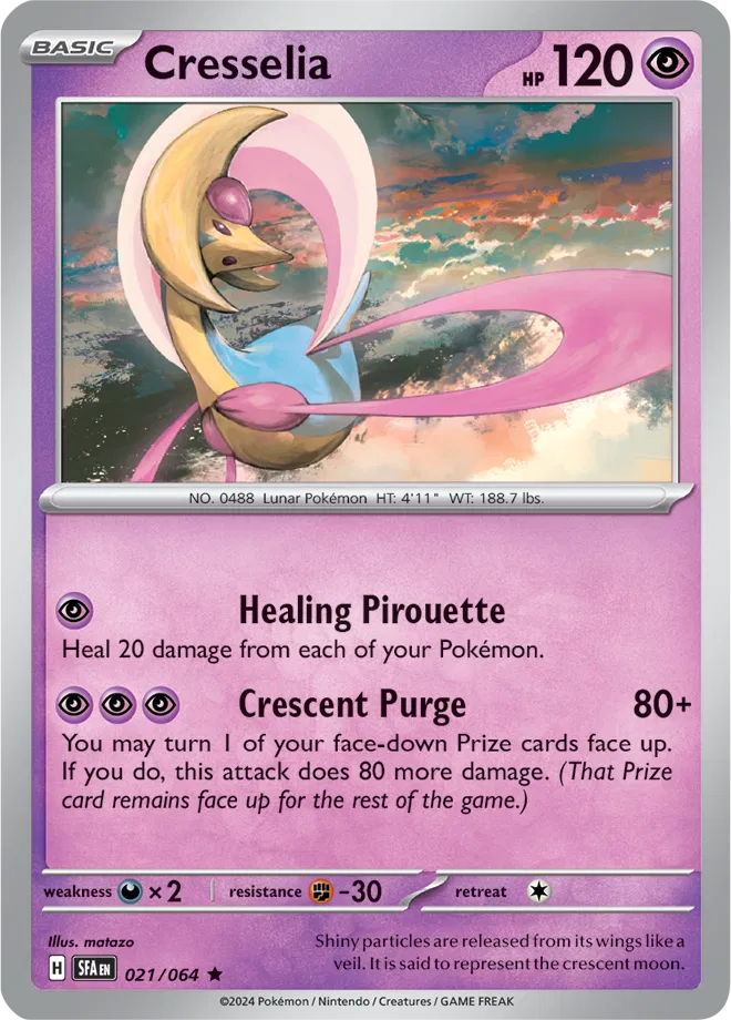 Cresselia 021/064 - Shrouded Fable - Reverse Holofoil