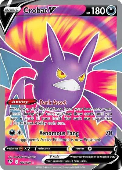 Crobat V 182/189 - Darkness Ablaze - Holofoil