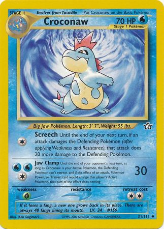 Croconaw 31/111 – Neo Genesis (Unbegrenzt) – Normal