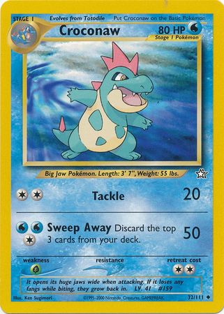 Croconaw 32/111 – Neo Genesis (1. Ausgabe) – Normal