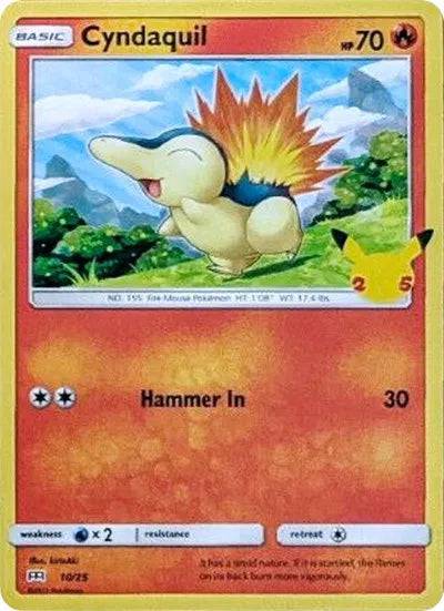 Cyndaquil 10/25 - McDonald's 25th Anniversary Promos - Holofoil